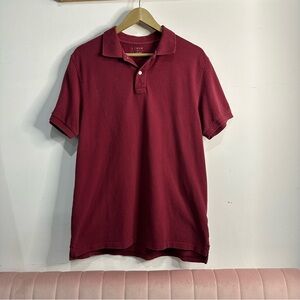 J. Crew Maroon Polo Shirt Soft Knit Classic Design